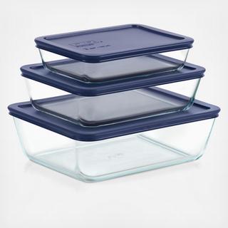 Simply Store 6-Piece Rectangle Food Storage Set