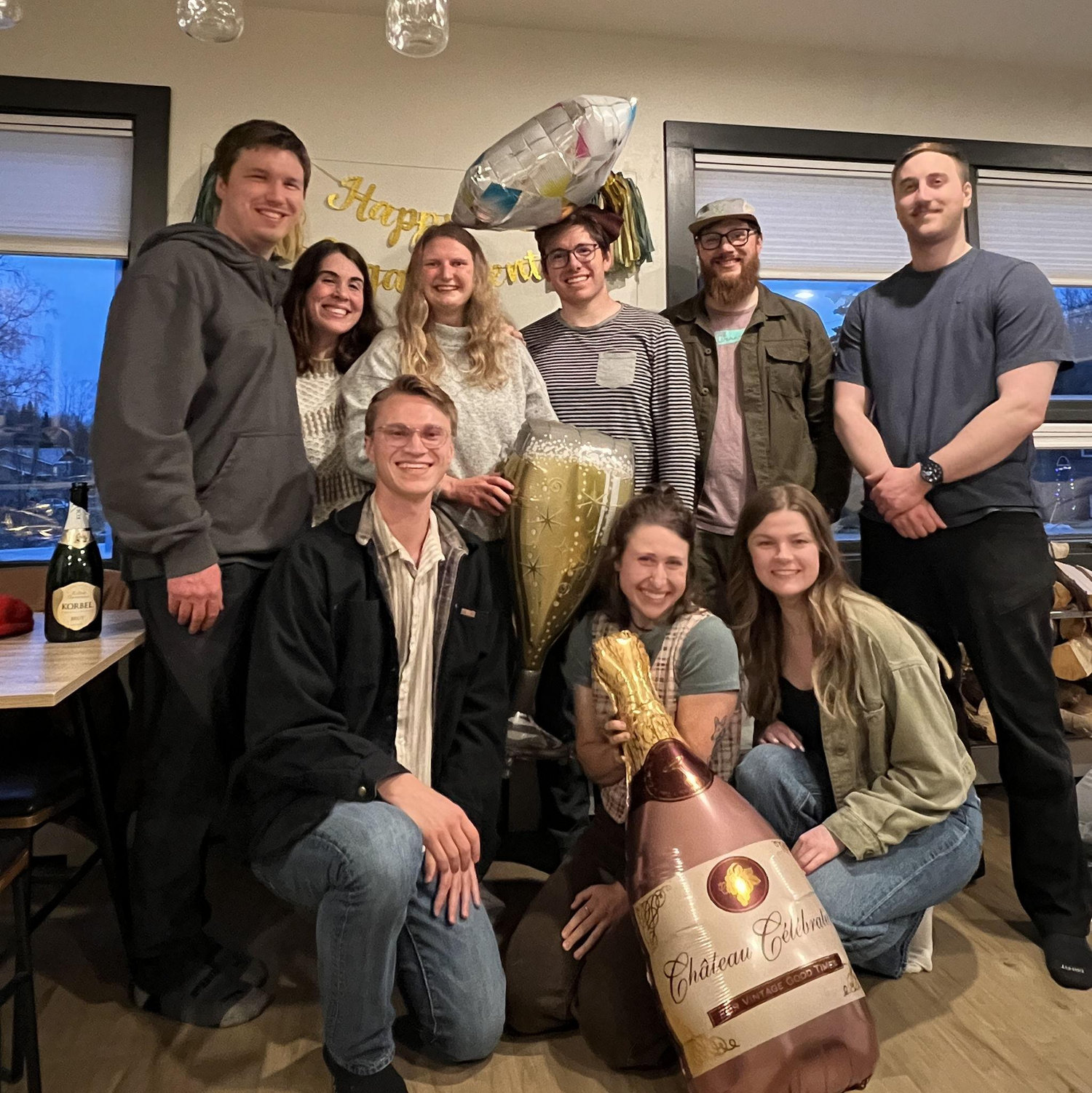 Our engagement celebration with our amazing friends in Anchorage