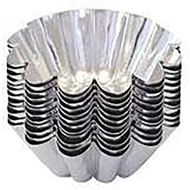 Bethany Housewares 12-Piece Traditional Scandinavian Sandbakkelse Tin Set, Silver, 2.25 Inches