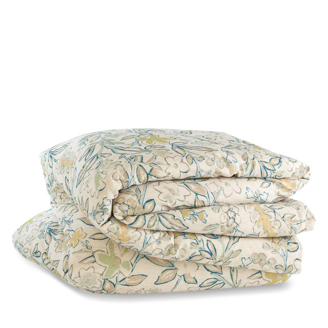 Annie Selke Macie Botanical Duvet Cover, Full/Queen