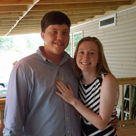 This photo was taken right after Joey popped the question!