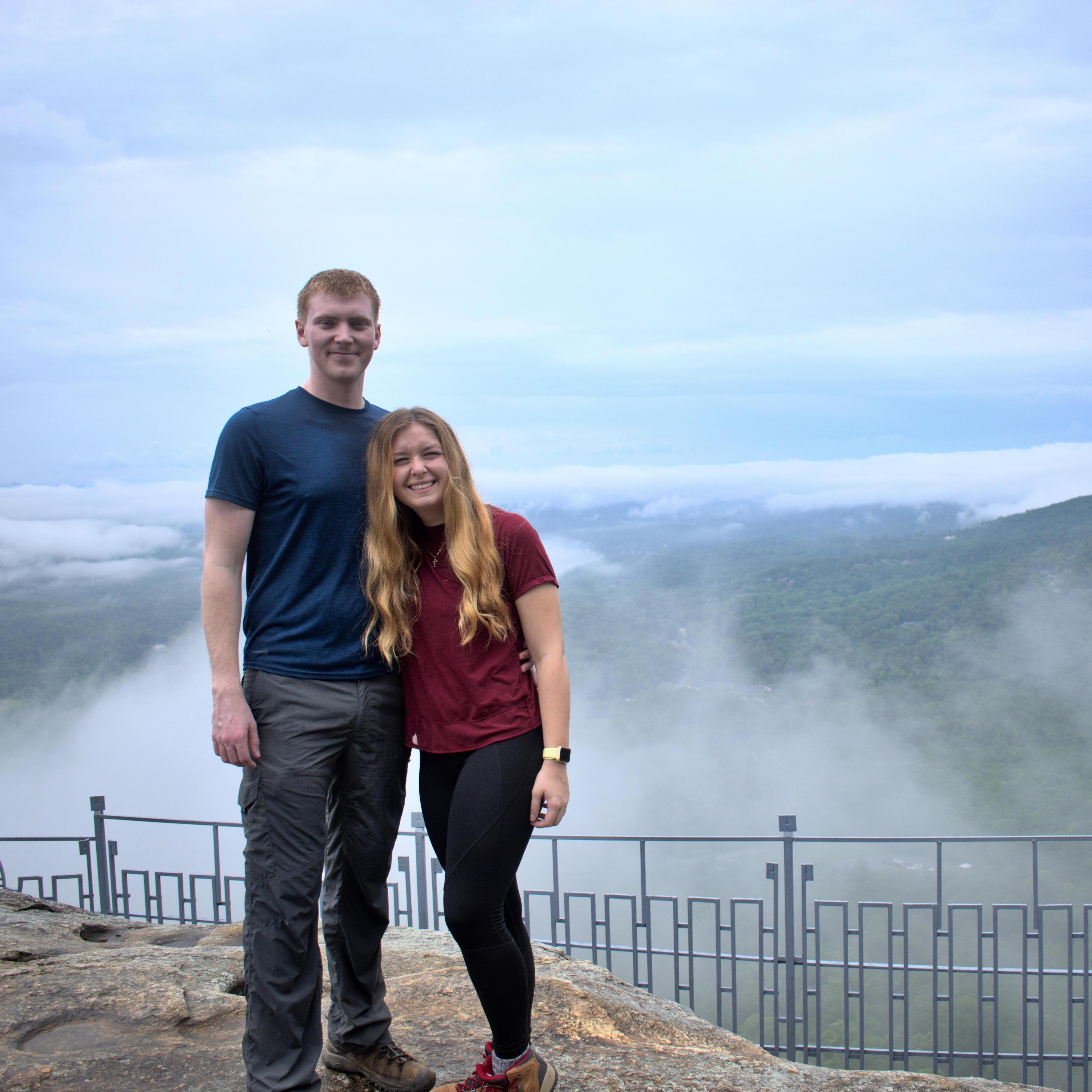 Chimney Rock NC on our hiking trip!