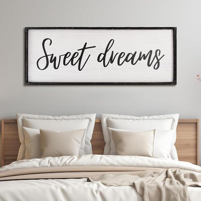 Paquesta Sweet Dreams Sign (Large black frame)