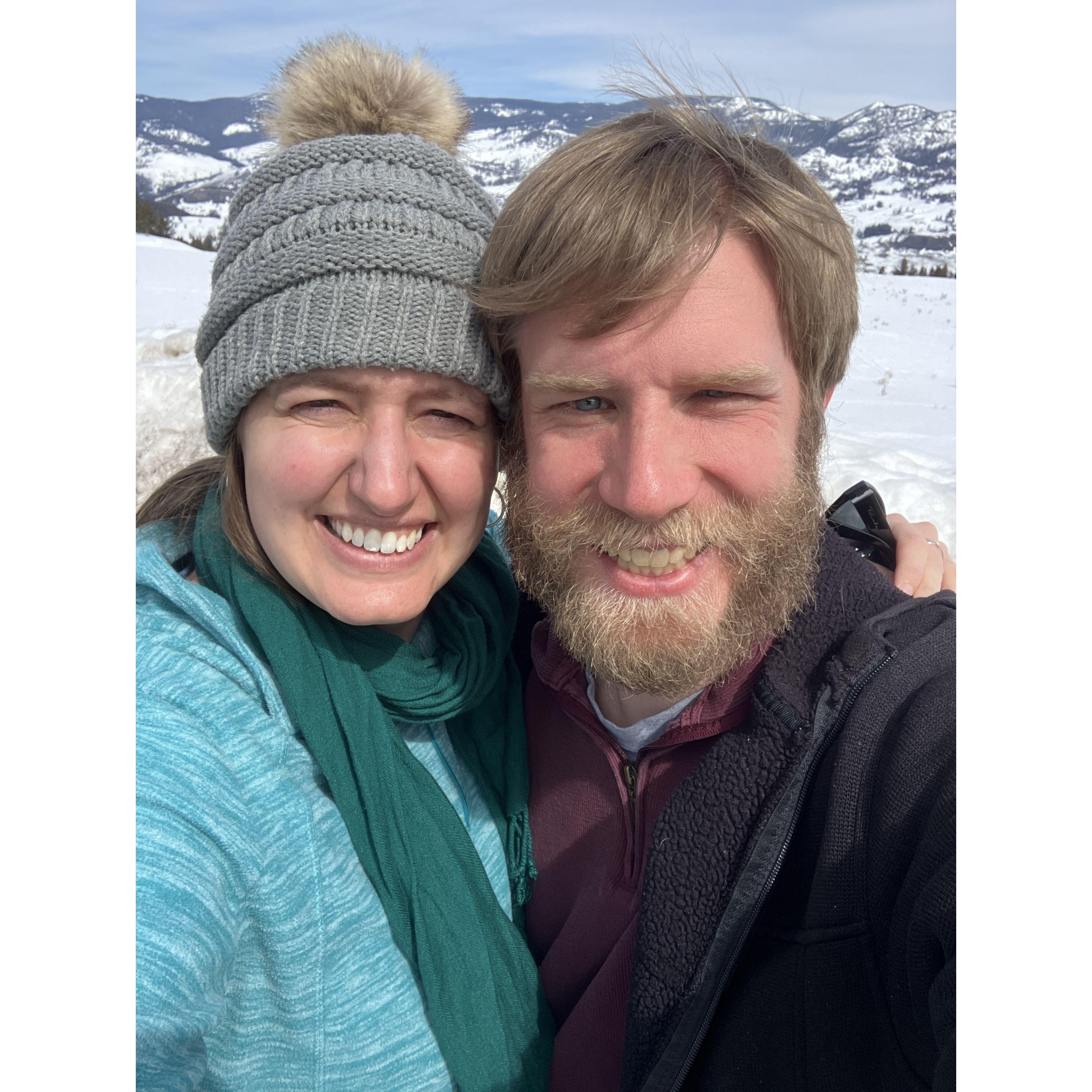 Visiting Megan's folks in Montana.