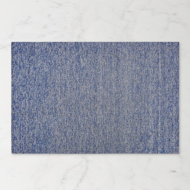 Chilewich Heathered Tufted Rug Utility Mat Cornflower