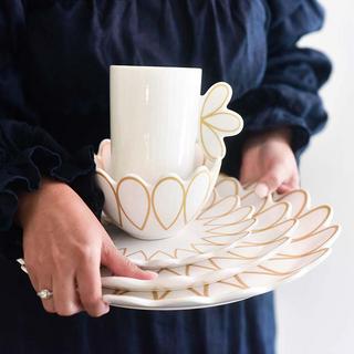 Deco Gold Scallop 4-Piece Place Setting, Service for 1