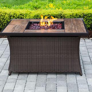 Woven Fire Pit Coffee Table