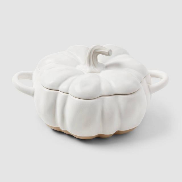 82oz Stoneware Pumpkin Baker with Lid - Threshold™