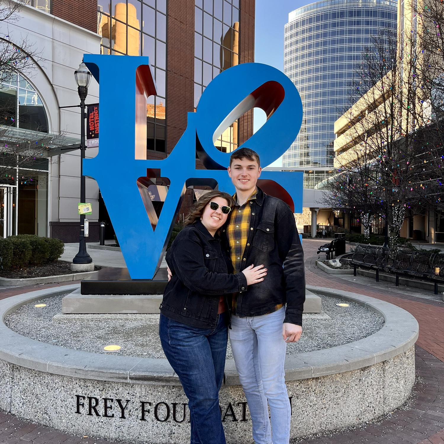 Our traditional Valentine's Day photo spot!