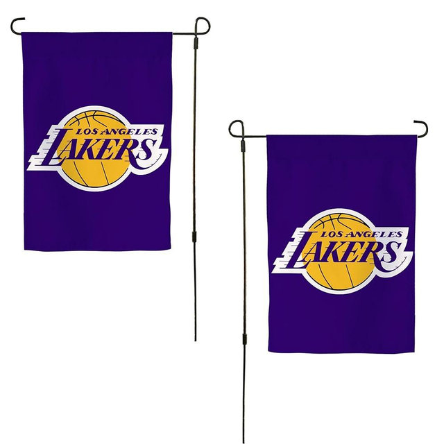 Desert Cactus Los Angeles Lakers LAL Garden Flag – 19 x 12 Inch NBA Los Angeles Lakers Team Banner, for Outdoor Display and Events (Design A)