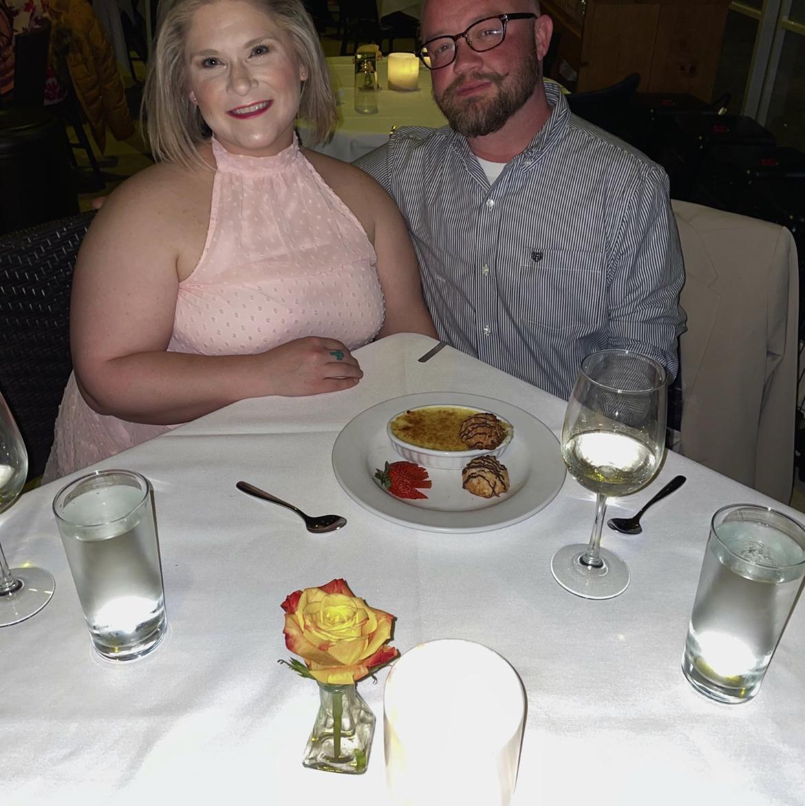First “nice” date, at Coastal. Would you believe someone paid our bill!!!