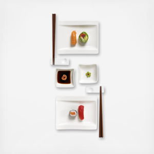 Villeroy & Boch New Wave 8-Piece Sushi Set, Service for 2