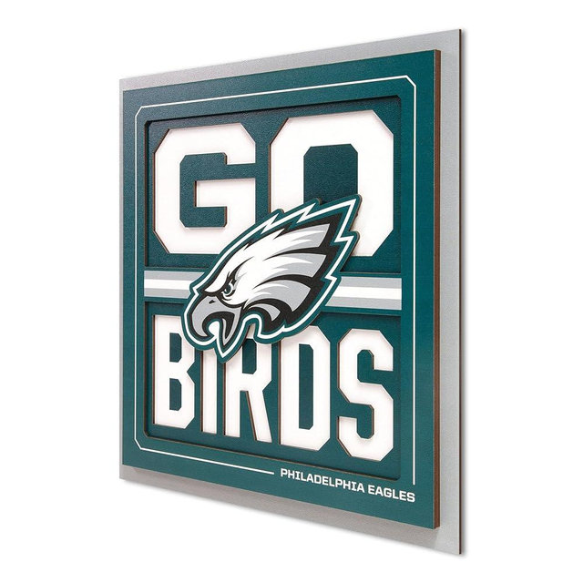 YouTheFan NFL Philadelphia Eagles Slogan Series 3D Wall Art