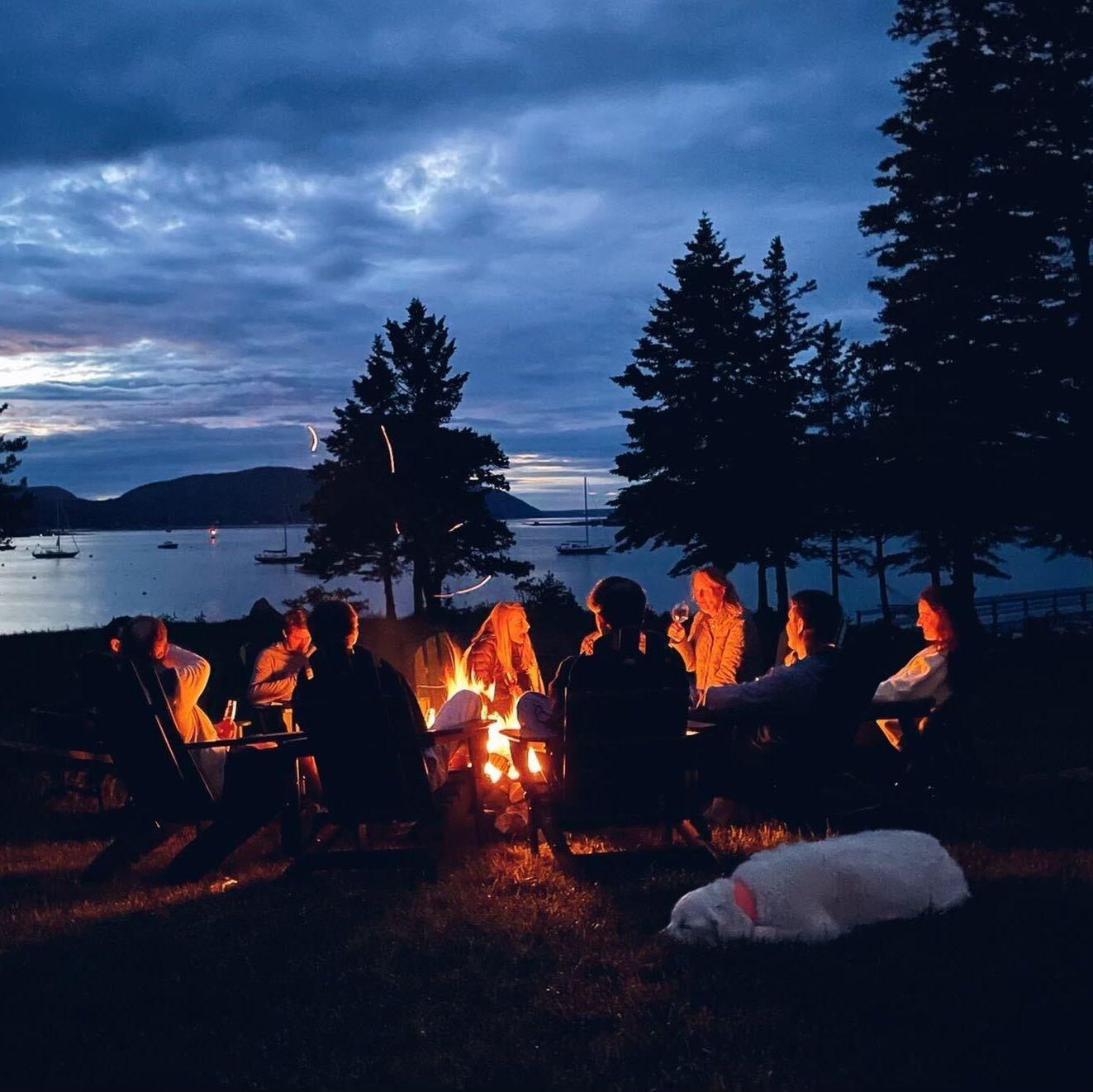 June 3, 2022. A classic Maine night by the fire.