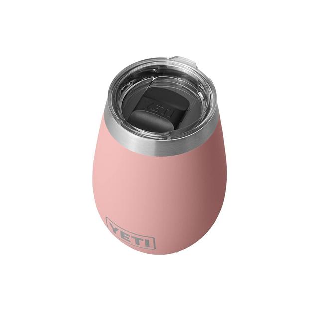 YETI Rambler 10 oz Wine Tumbler, Vacuum Insulated, Stainless Steel with MagSlider Lid, Sandstone Pink
