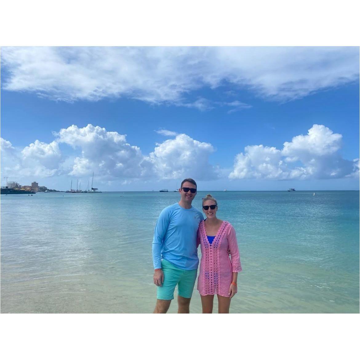 Aruba! Our first vacation together!