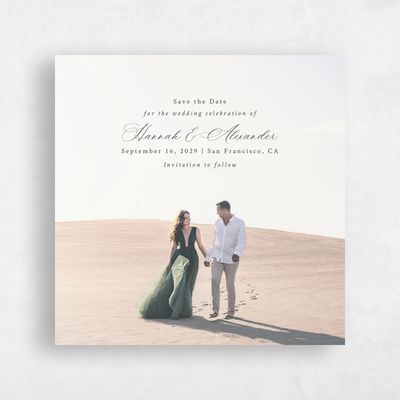 Deep Forest, Green Wedding Save the Date - Lynx Photo