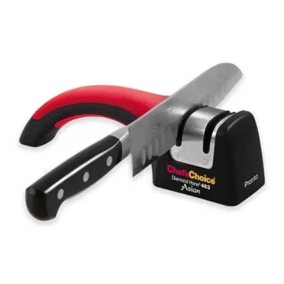 Chef'sChoice® Pronto Pro Diamond Hone® Asian 463 Manual Knife Sharpener in Black/Red