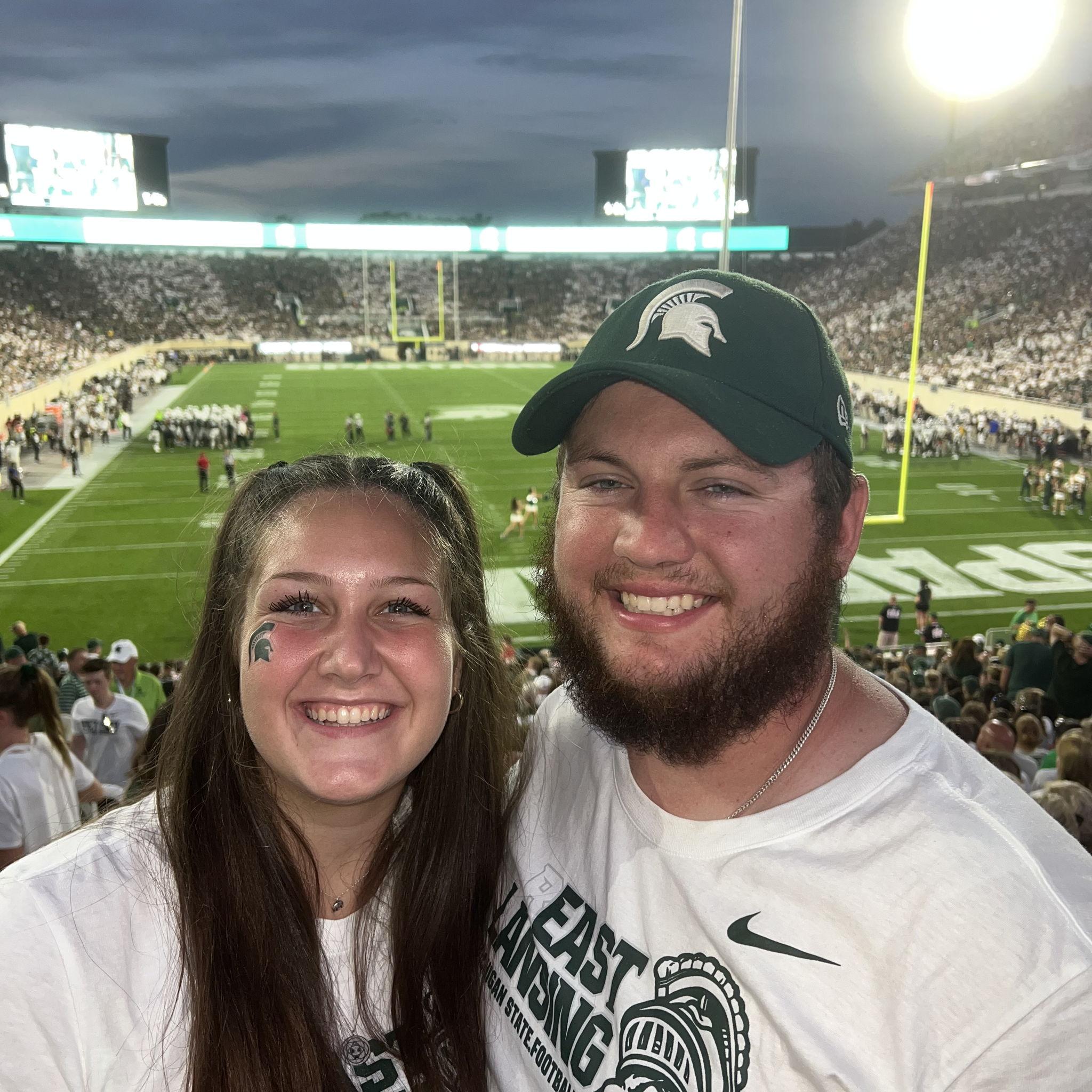 September 2, 2022. Our first time in our MSU Season Seats.