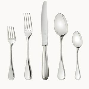 Christofle | Perles 5-Piece Silver-Plated Place Setting