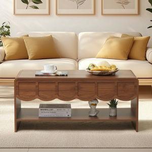 Lift Top Coffee Table With Storage - Walnut