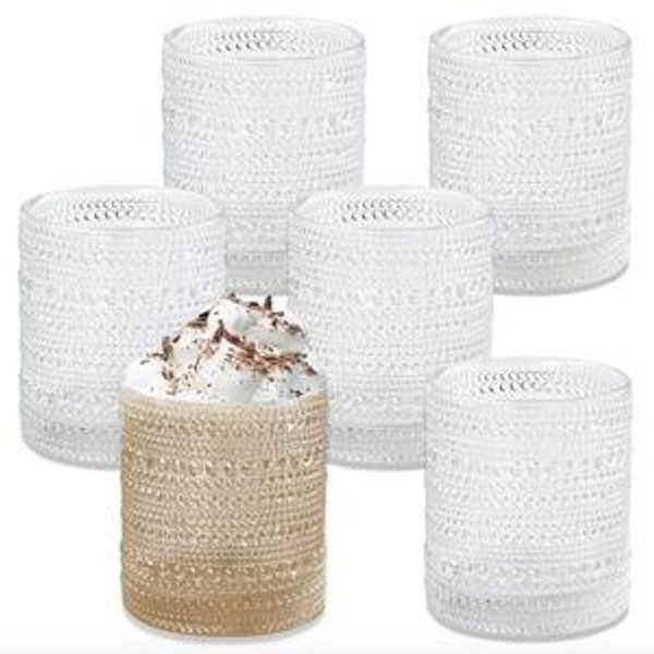 Kate Aspen 10 oz. Textured Beaded Glass (Set of 6)