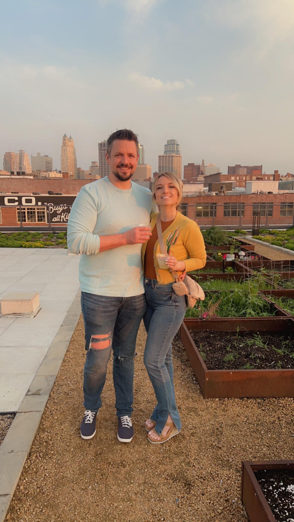 Always love taking pics on Courtney & Scotts rooftop!
