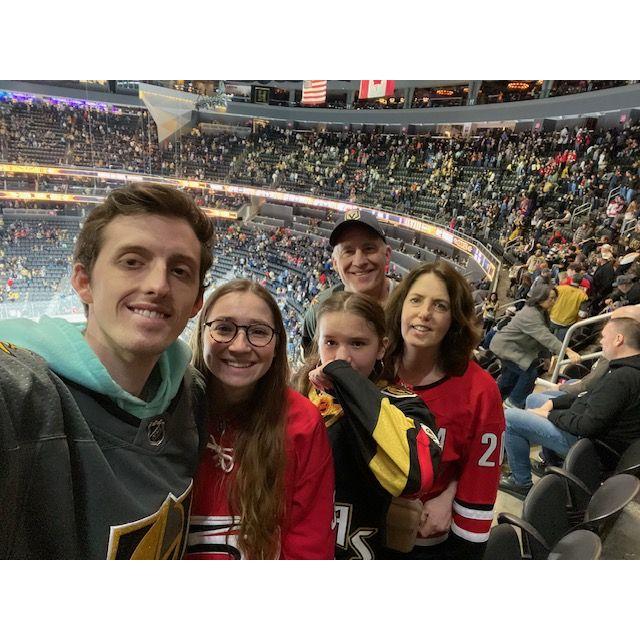 Hockey weekend with Daniel's family