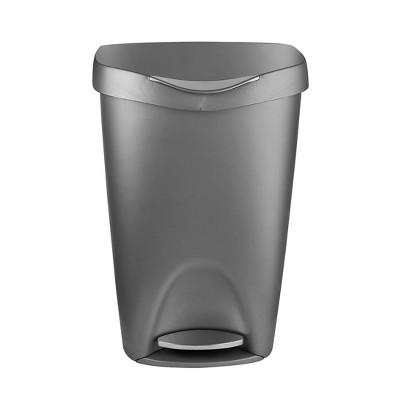 Umbra 13gal Brim Step Indoor Step Trash Can Nickel