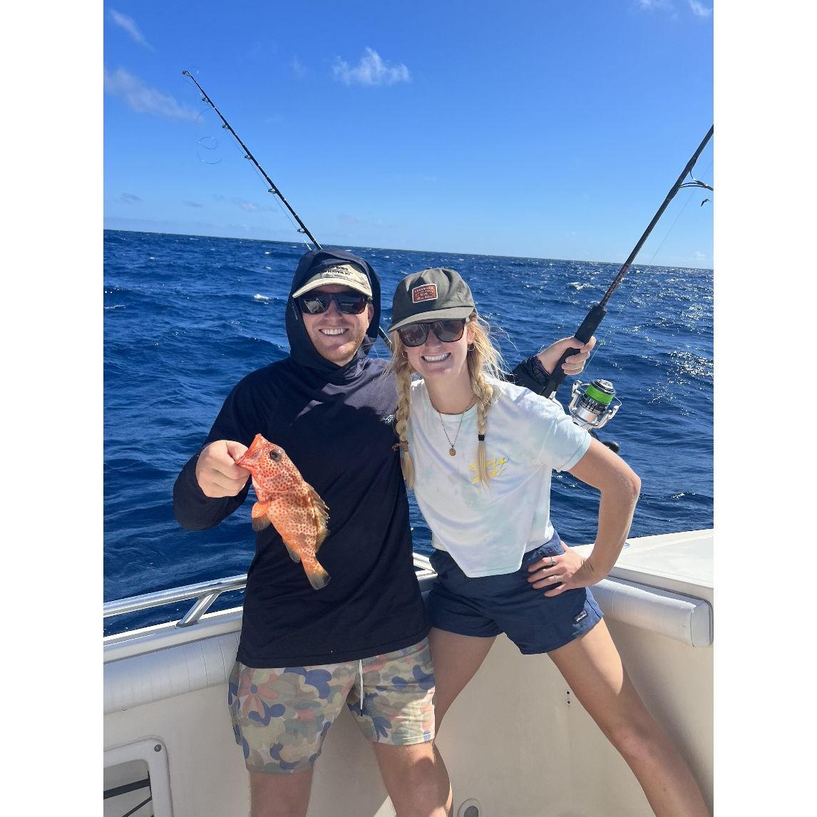 Catching and cooking fish on Vieques!