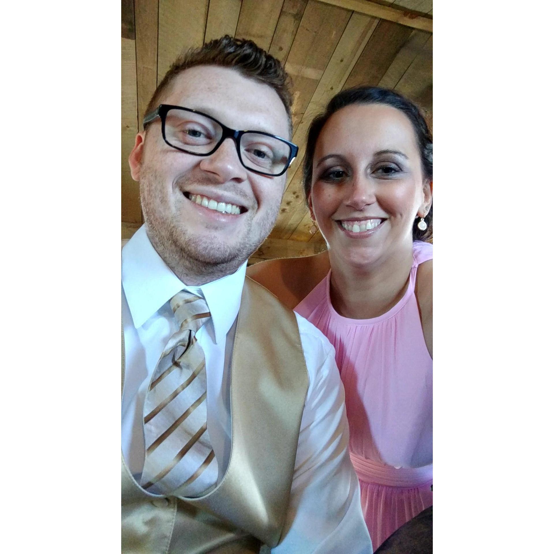 At our best friends Sarah and Drew's wedding April 28th, 2018