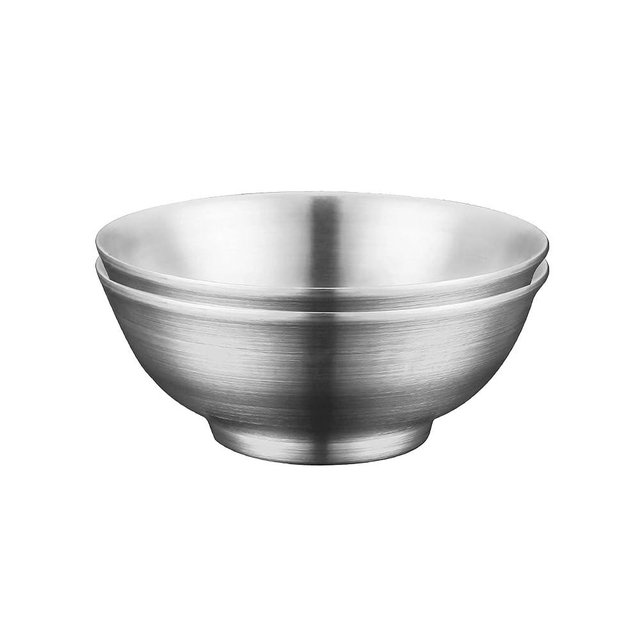 IMEEA Large Soup Bowls 54 Oz Salad Bowl Double Wall Insulated SUS304 Stainless Steel Serving Bowls for Ramen, Pasta, Snacks – Set of 2
