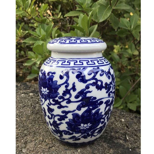 Floral Globe Porcelain Kitchen Canister