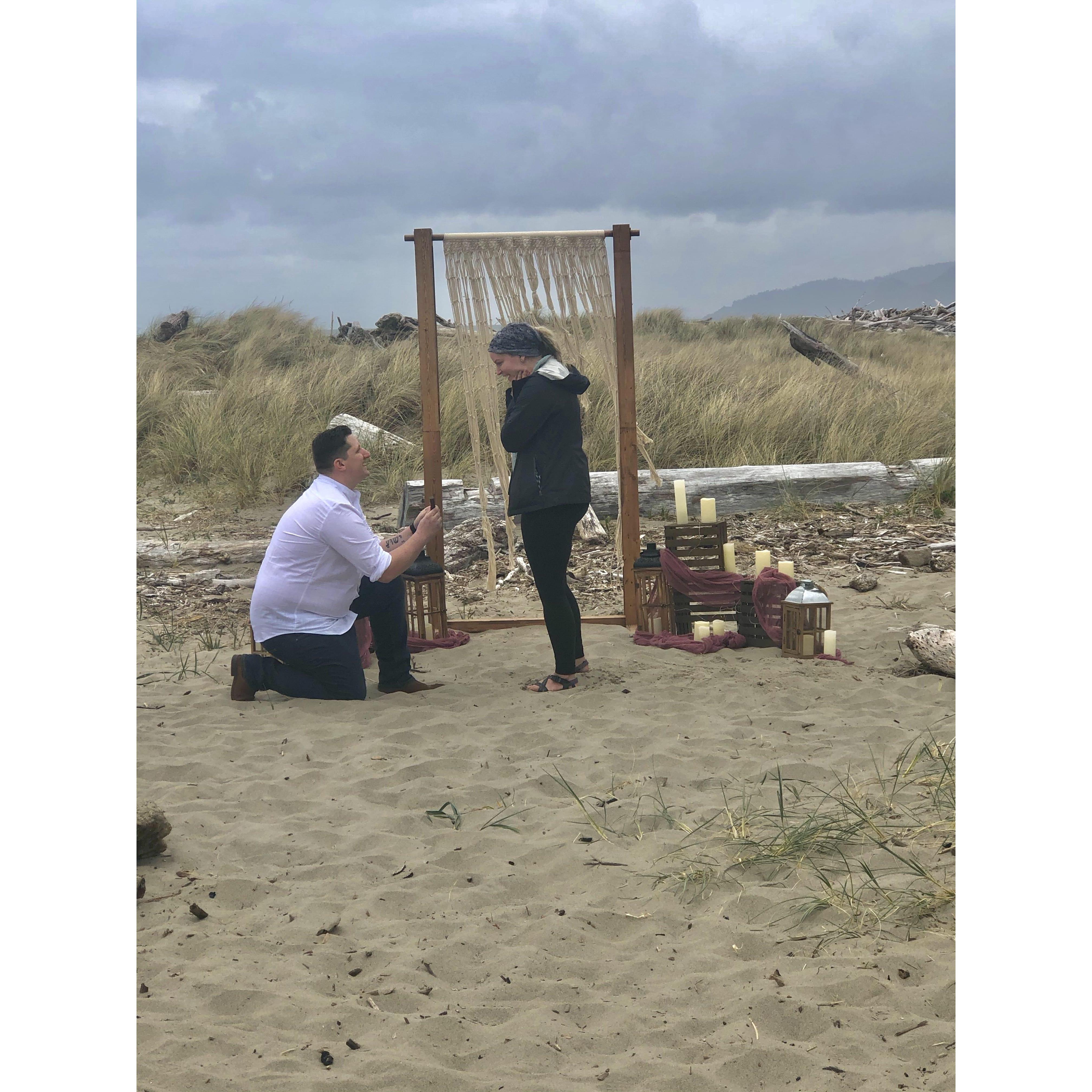 April 2021 - Proposal Day at Rockaway, Beach.
