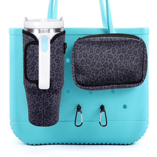 MEETI 4PCS Organizer Holder for Bogg Bag, Accessories for Bogg Bags, Phone & Cup Holder compatible with Bogg Bag Original, Bag is not included