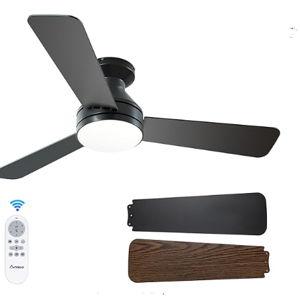 Low Profile Ceiling fan with Light and Remote Control