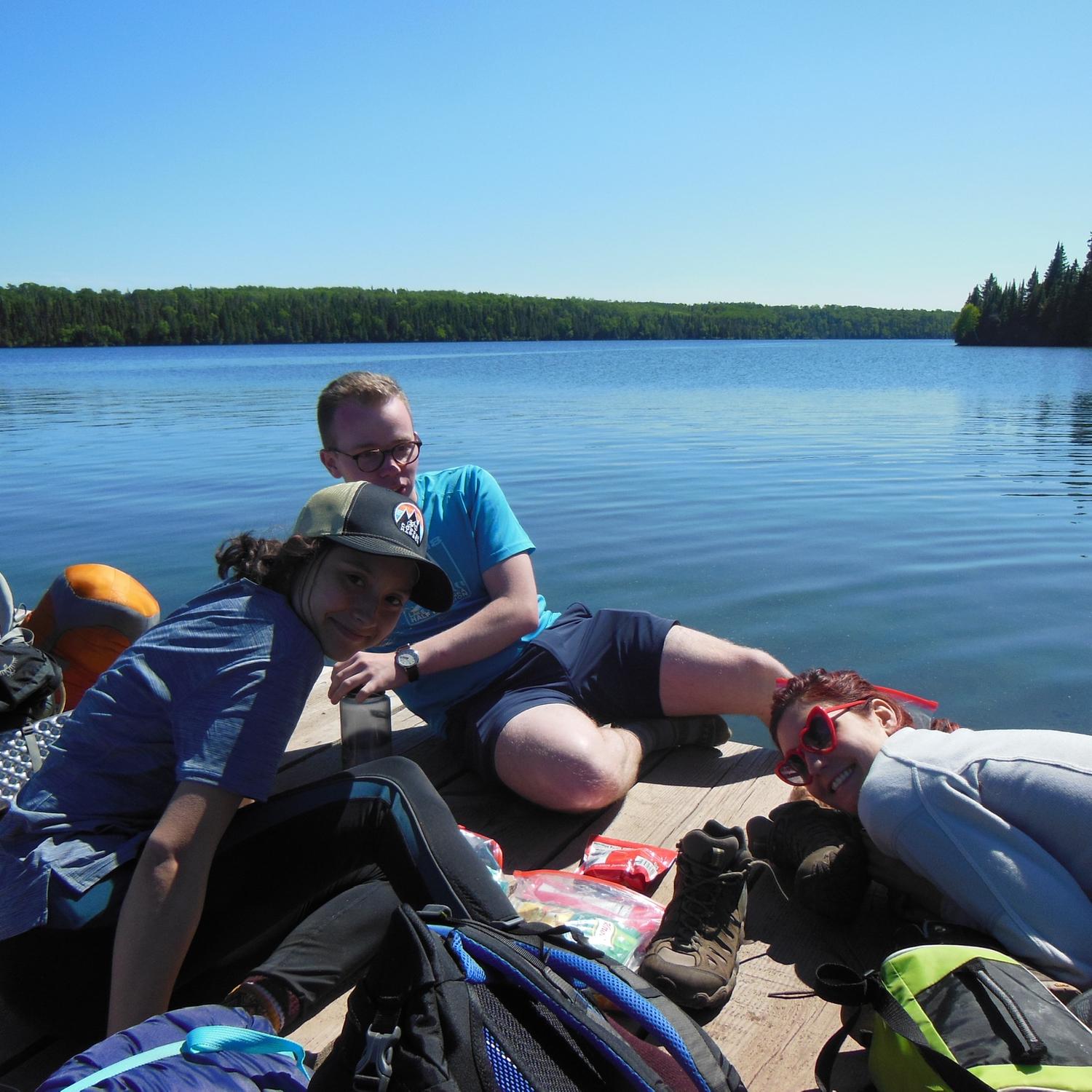 Sitting down had never felt that good (halfway through that first 9 mile hike)
