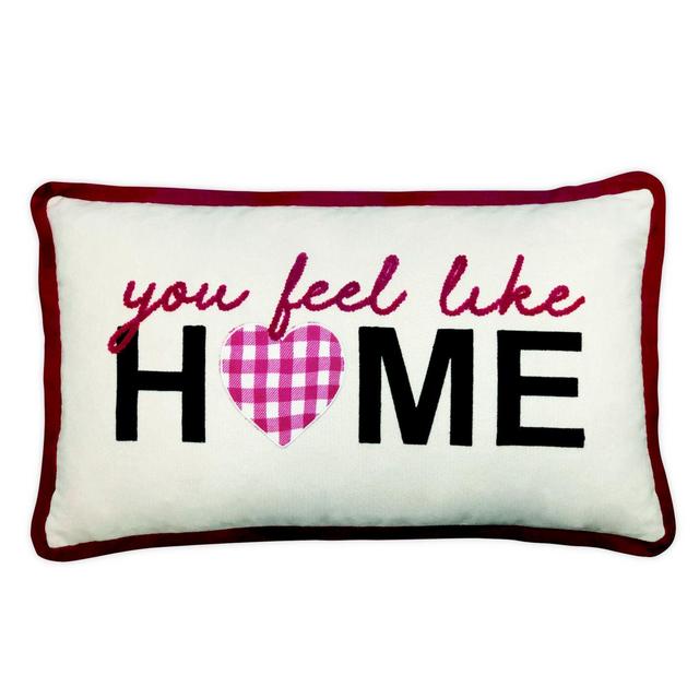 "You Feel Like Home" Oblong Throw Pillow