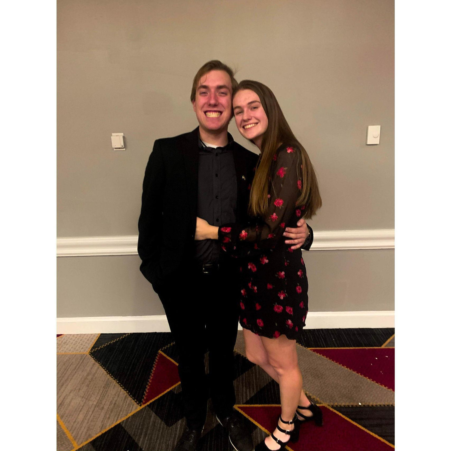At the Mighty Sound of Maryland banquet our senior year