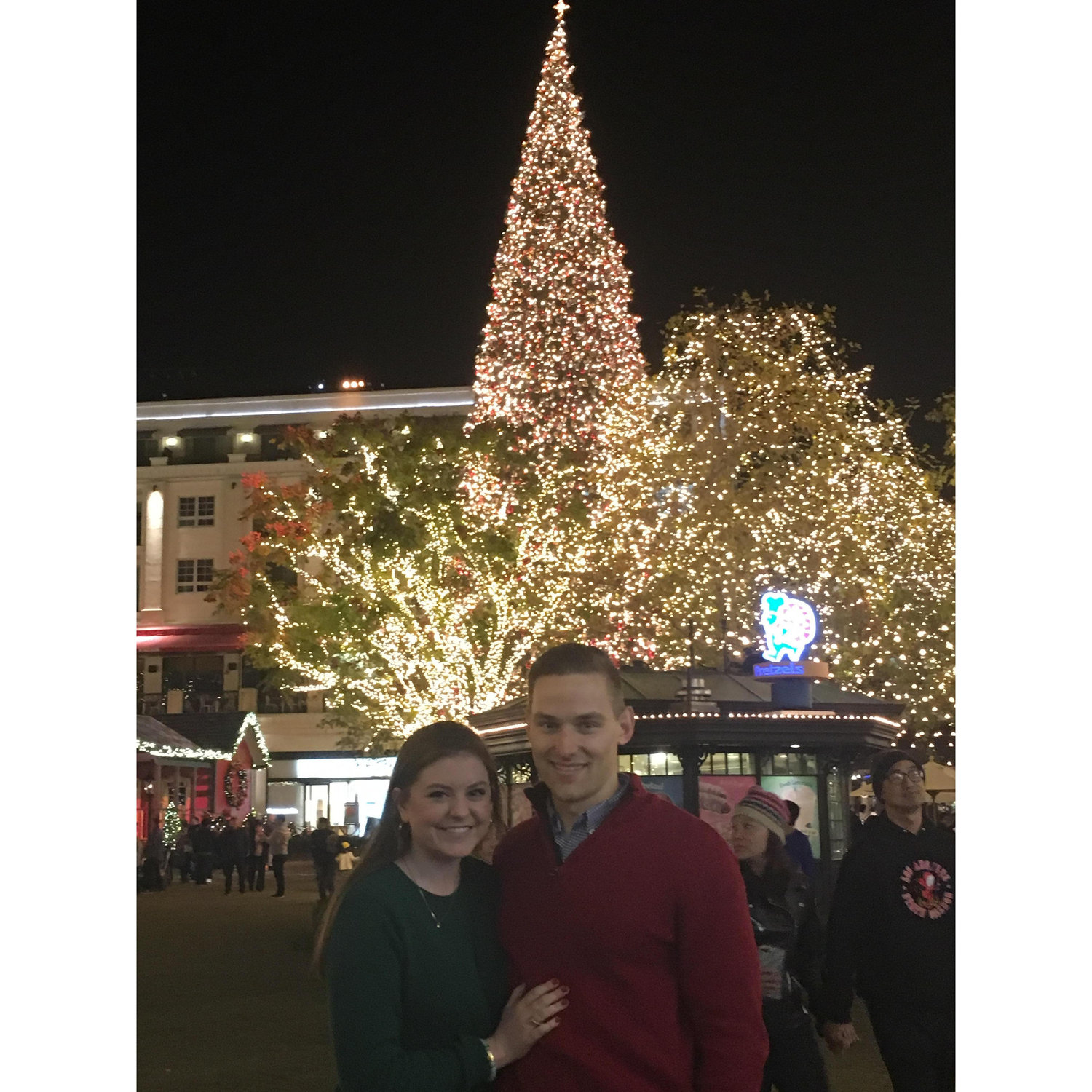 Matt's first Christmas in California.