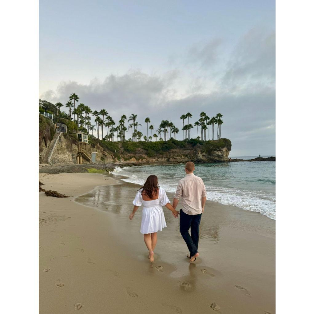 Sneak peek of our engagement photos at Crescent Bay, Laguna Beach!