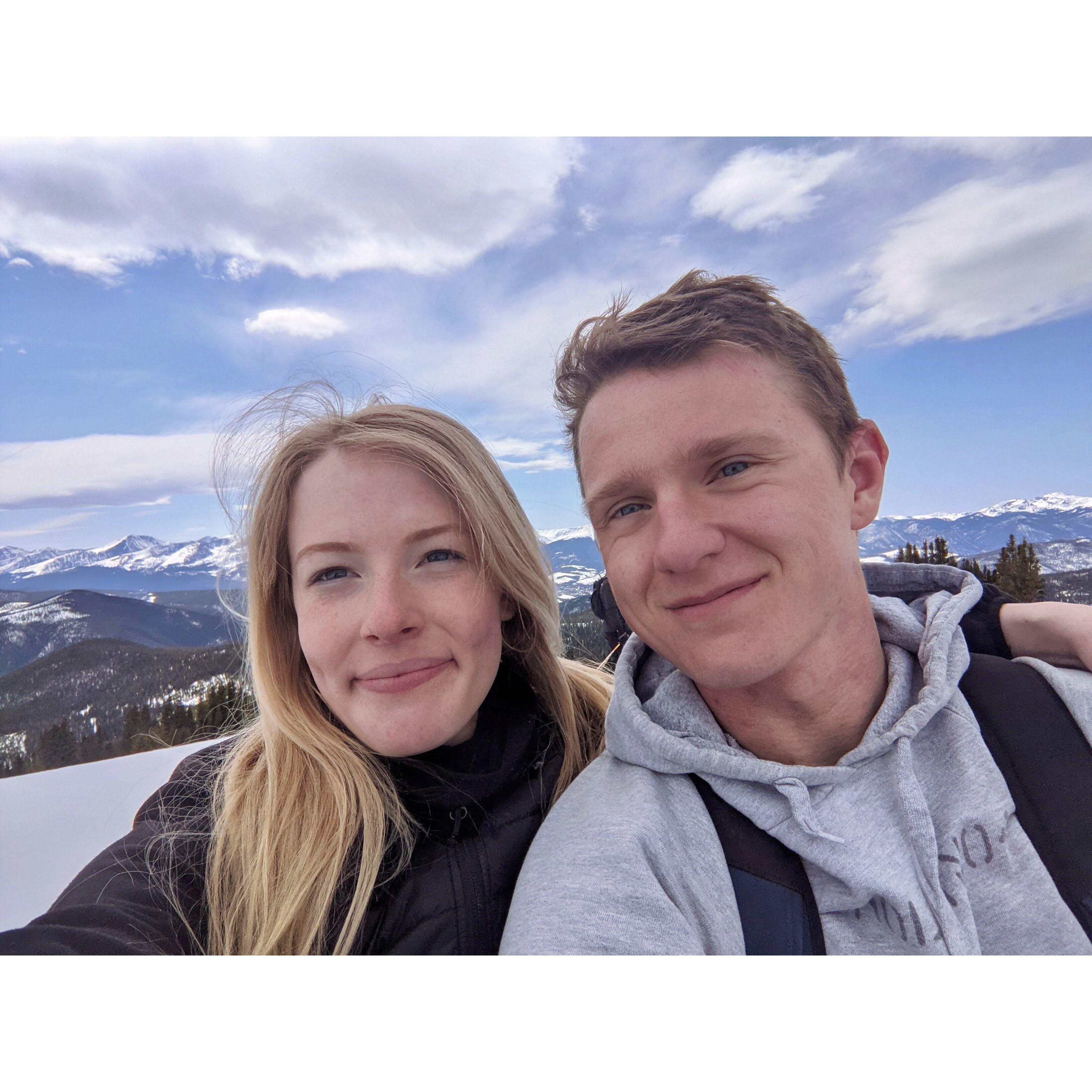 The first time you took me snowboarding. Snowboarding is now our favorite thing to do together