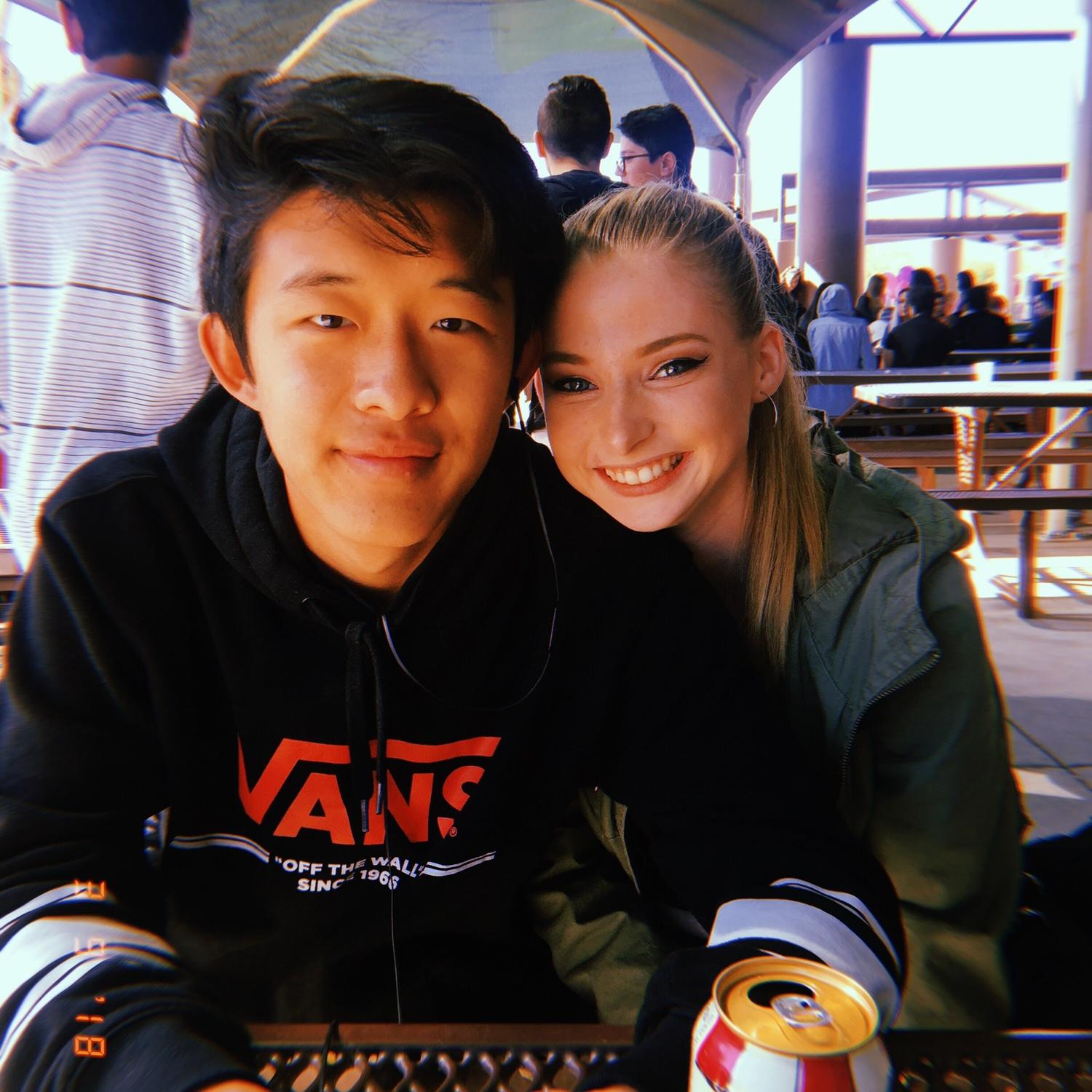 Stephen snuck out of his class to join Lexi at her lunch time.