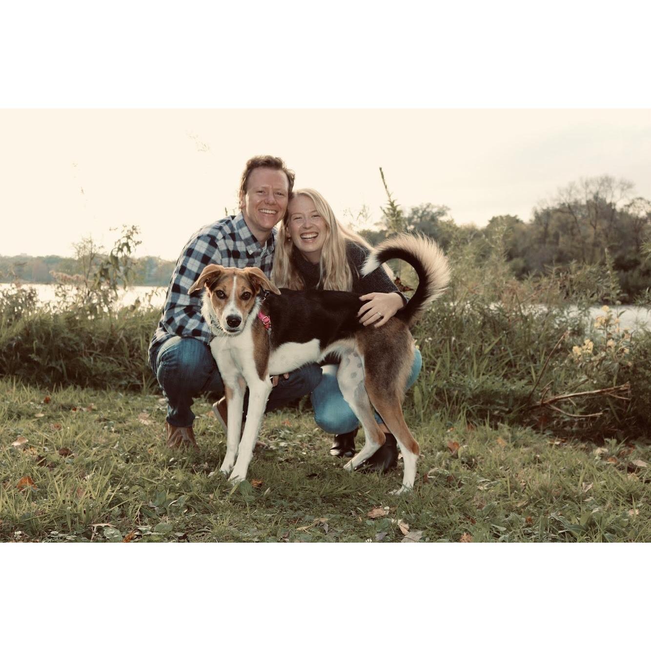 Our first Christmas card picture as a family of 3 :)