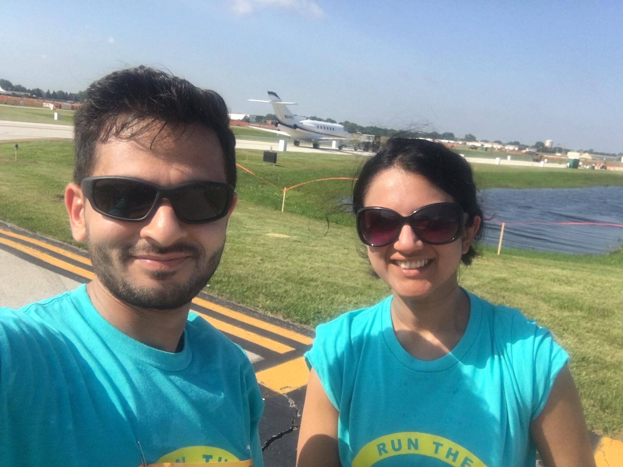 Running the runway - our first race!!