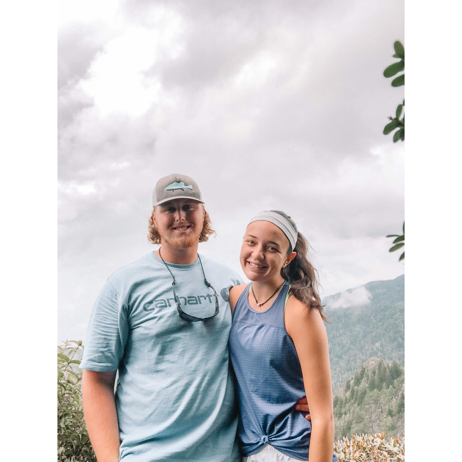 Hiking up Charlies Bunion in the Smokies