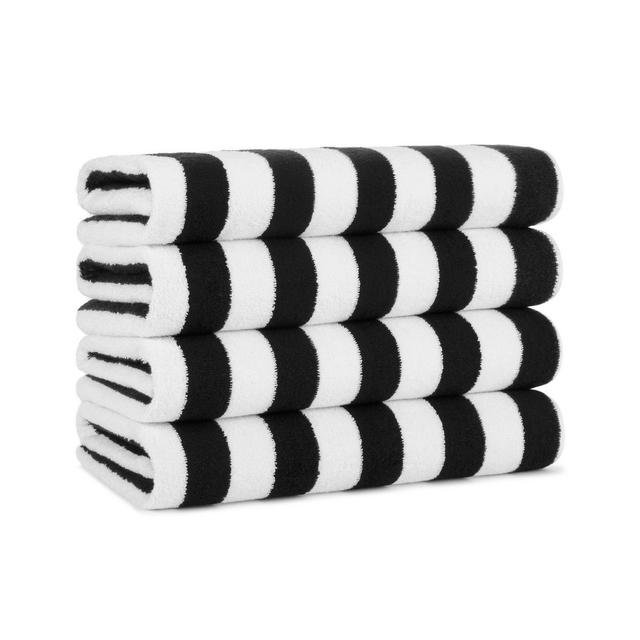 Arkwright Oversized California Beach Towels - Absorbent, Quick Drying, Ringspun Cotton Pool Towel, 30 x 70 in - Black