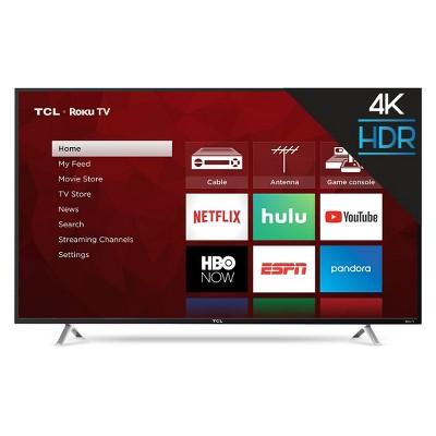 TCL 55" 4K HDR 120Hz CMI Roku Smart LED TV - Black (55S405)