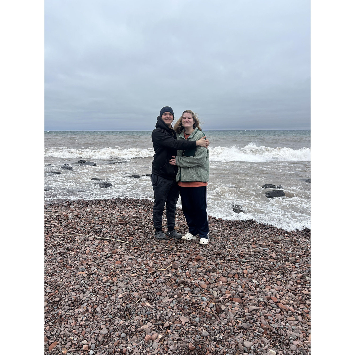 Lake Superior day trip up to Finland Minnesota with school friends