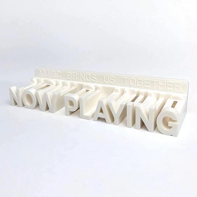 WPESI Now Playing Vinyl Record Stand Wall Mount,,Vinyl Record Wall Mount Display ,Vinyl Wall Mount Albums Hanging Vinyl Record Wall Record Display Storage Holder,Vinyl Record Stand (Lvory)